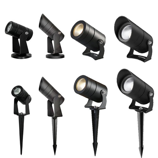 12V Low-Voltage LED Landscape Spotlight, Ground Spike Mount