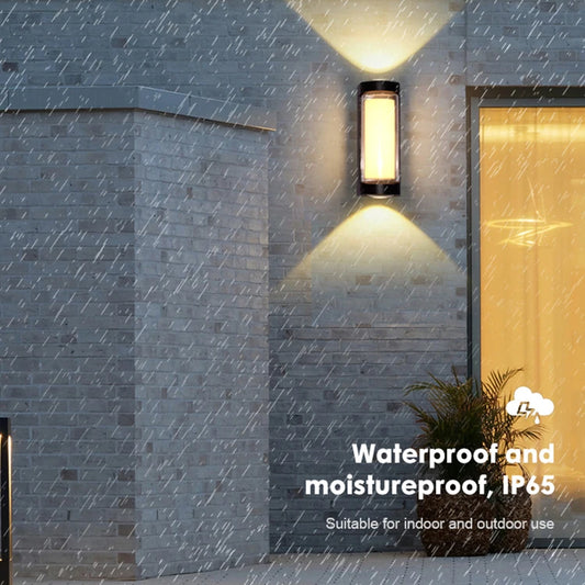 12W LED Upper & Lower Porch Wall Lamp, IP65 Waterproof