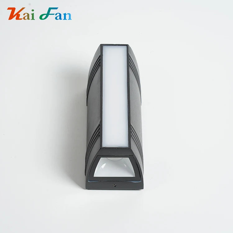 Linear Up & Down LED Wall Light, Black Aluminum IP65