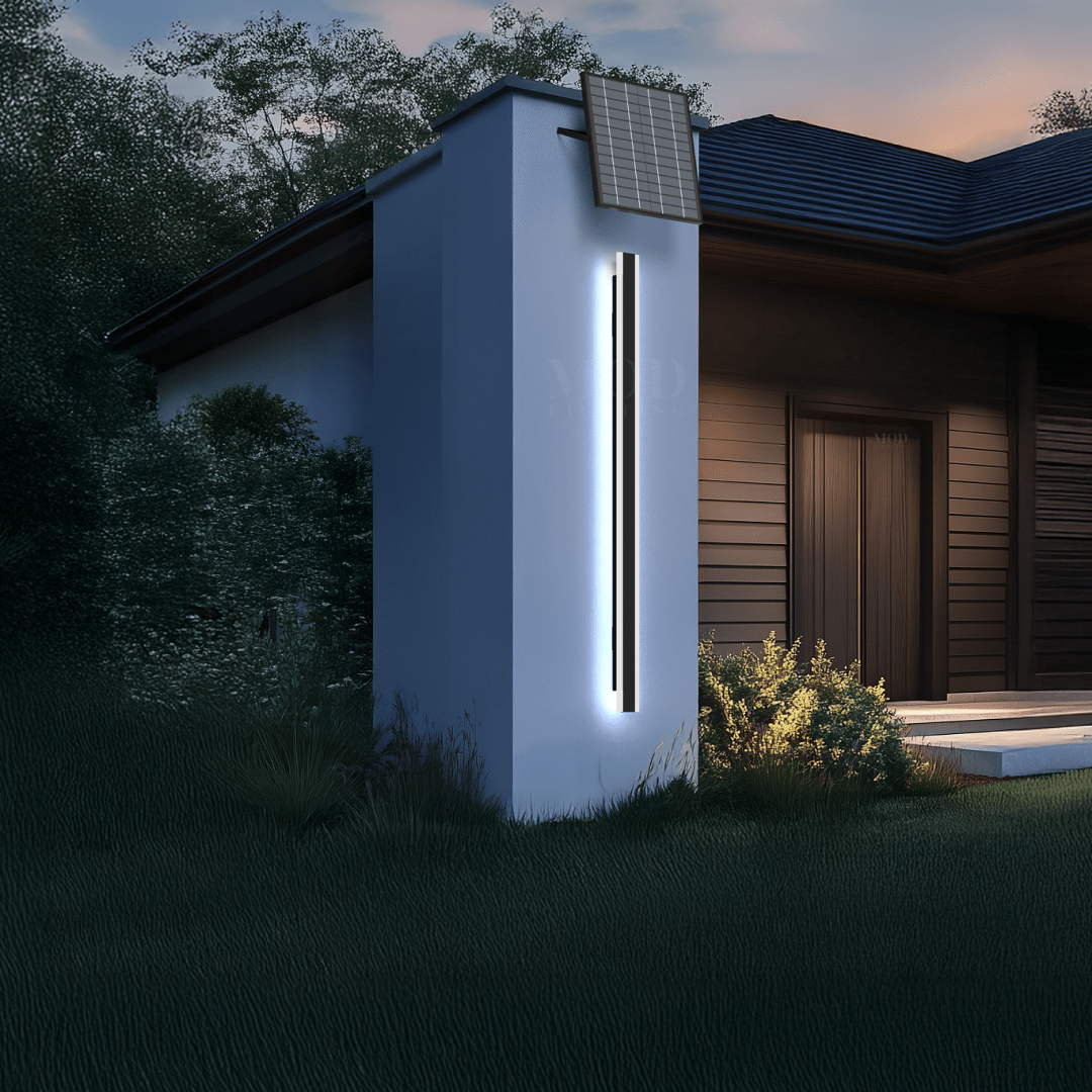 Solar Outdoor LED Wall Light, IP65 Weatherproof Sconce