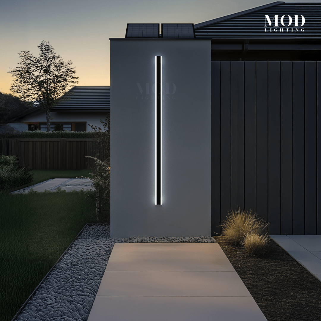 Solar Outdoor LED Wall Light, IP65 Weatherproof Sconce