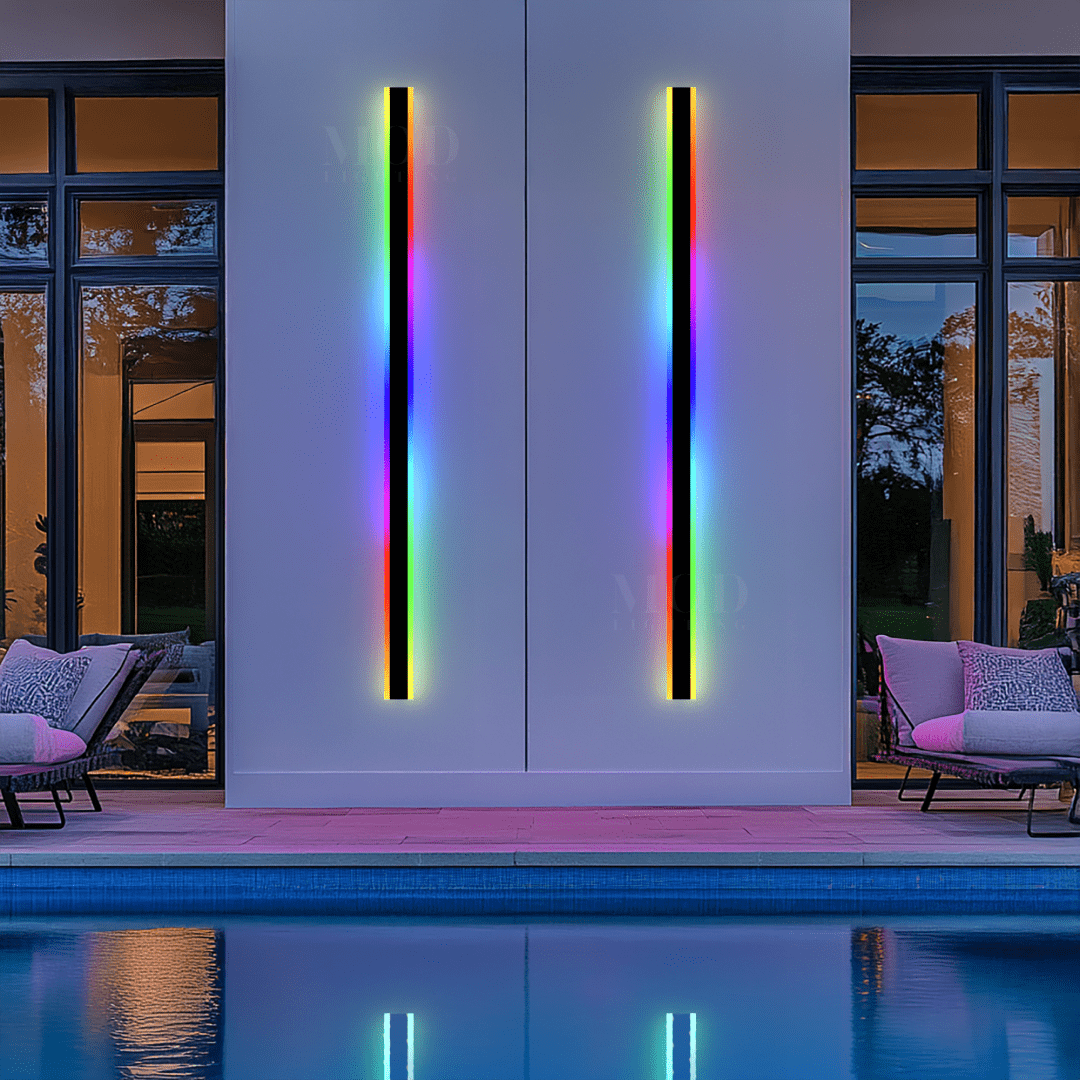 RGB Remote-Controlled LED Wall Light, 358 Color Effects