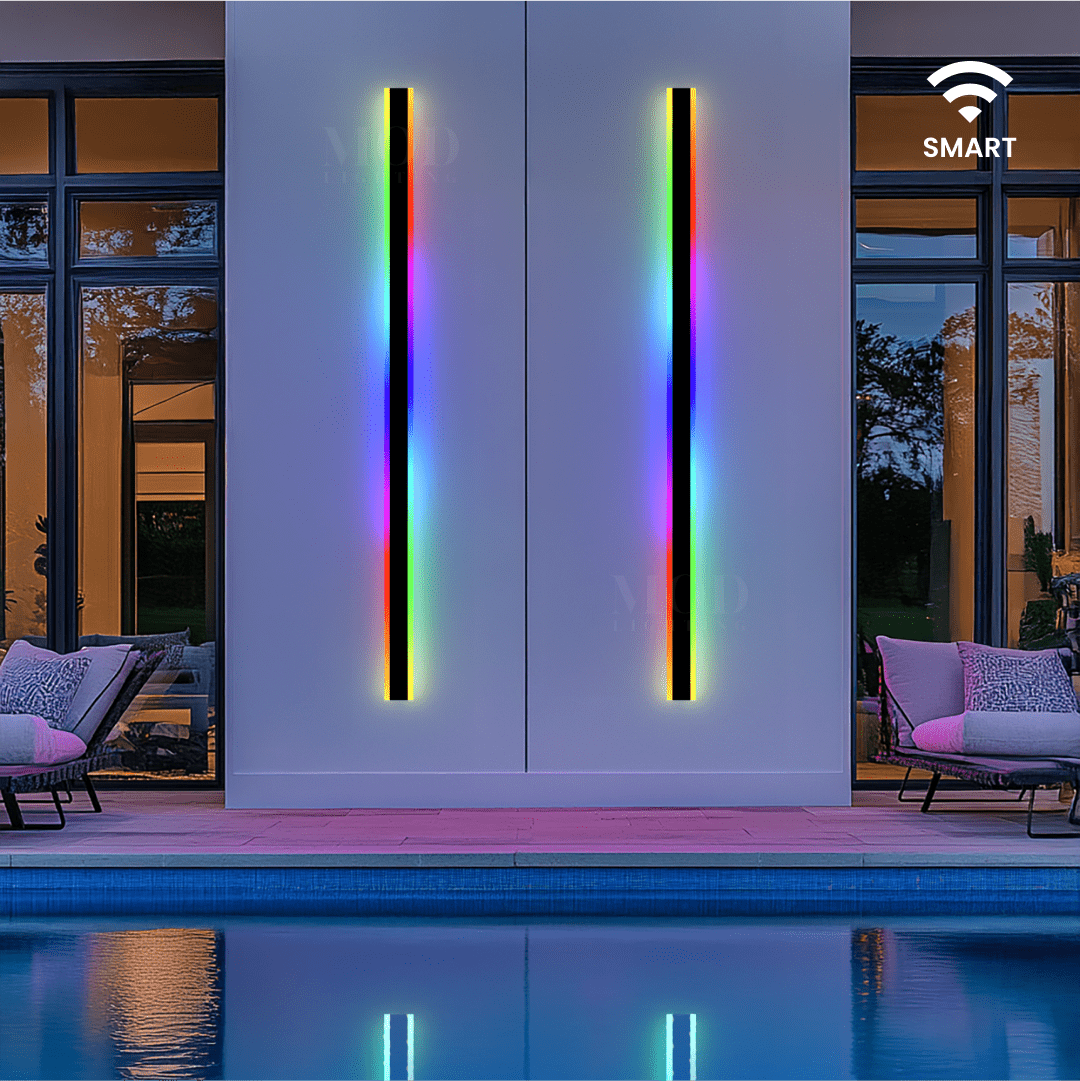 RGB Smart App-Controlled LED Wall Light, 10 Color Effects