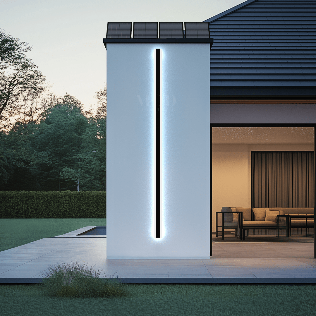 Solar Outdoor LED Wall Light, IP65 Weatherproof Sconce