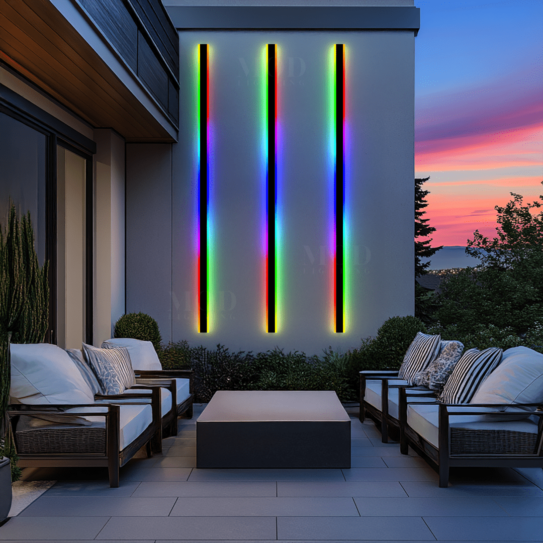 RGB Remote-Controlled LED Wall Light, 358 Color Effects