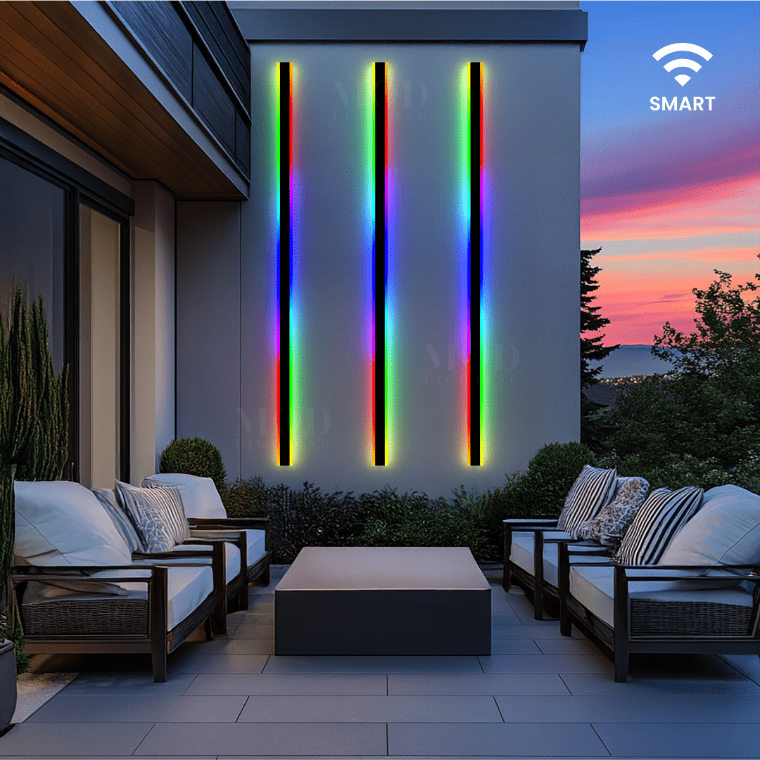 RGB Smart App-Controlled LED Wall Light, 10 Color Effects