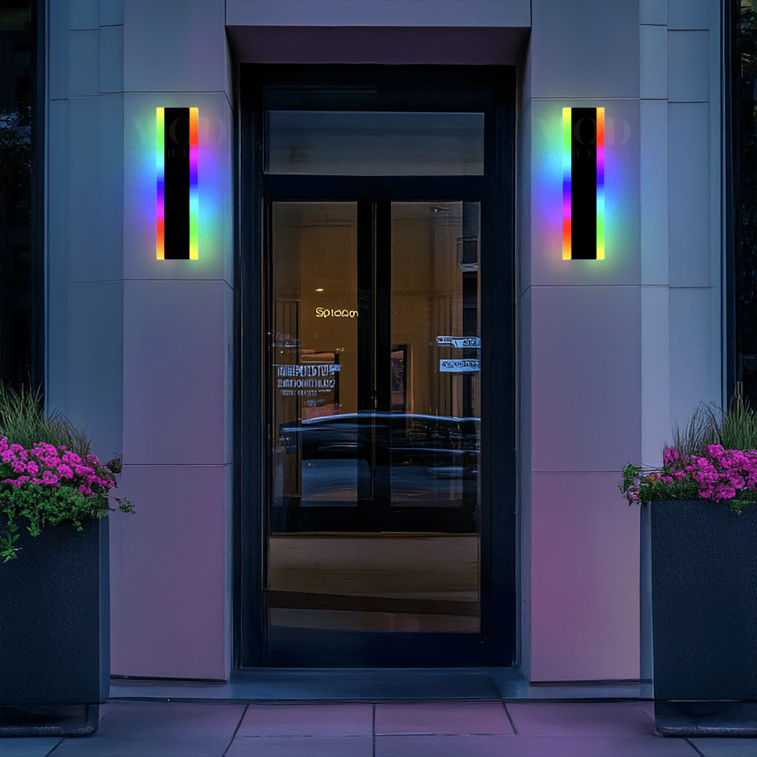 RGB Remote-Controlled LED Wall Light, 358 Color Effects