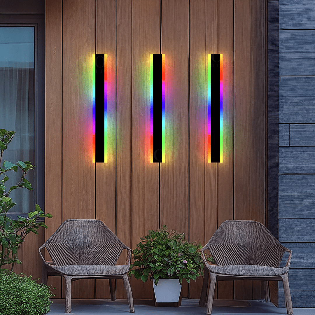 RGB Remote-Controlled LED Wall Light, 358 Color Effects