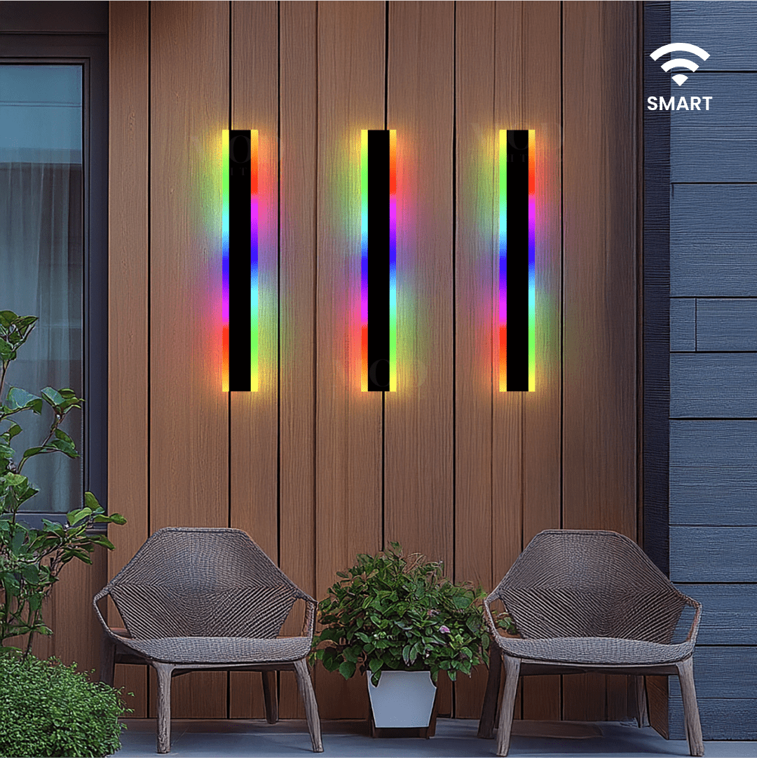 RGB Smart App-Controlled LED Wall Light, 10 Color Effects