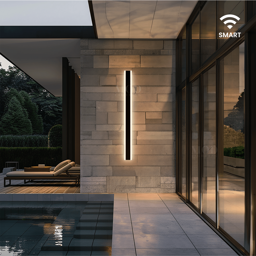 Smart App-Controlled LED Outdoor Wall Light (8 Lengths)