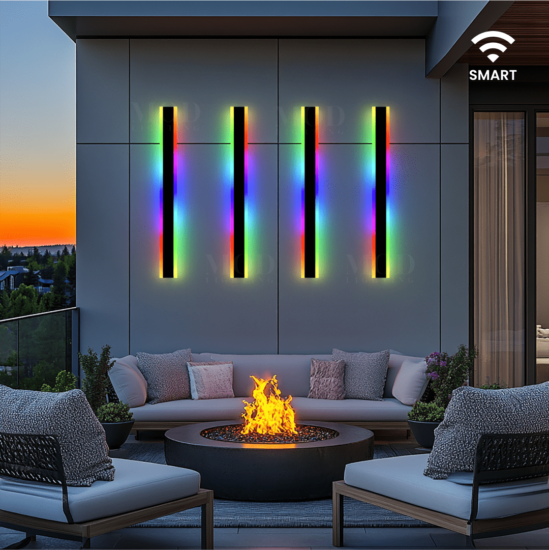 RGB Smart App-Controlled LED Wall Light, 10 Color Effects