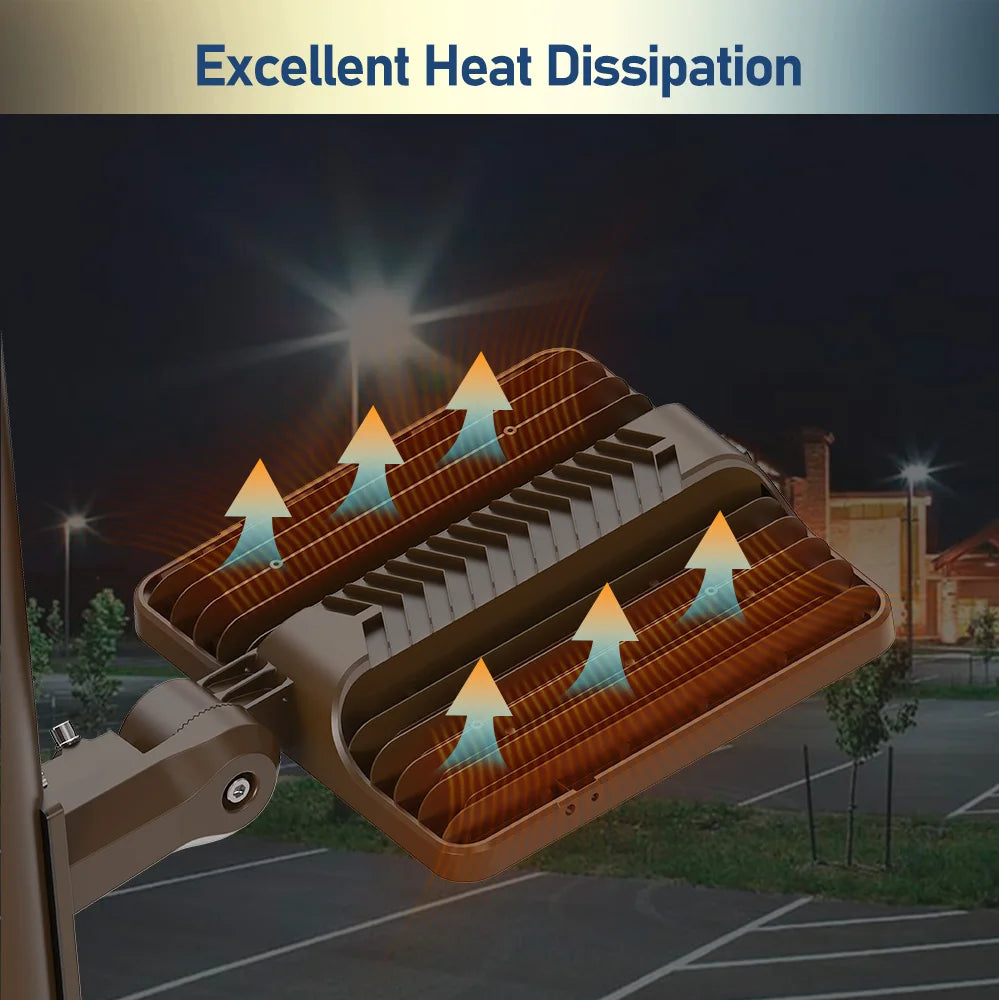 300W LED Area Light, Tunable CCT for Parking Lots & Streets