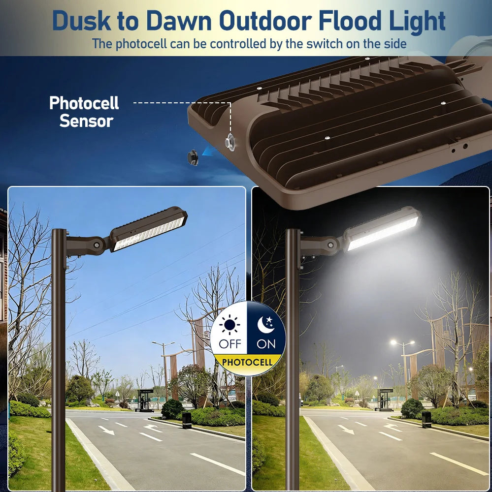 300W LED Area Light, Tunable CCT for Parking Lots & Streets