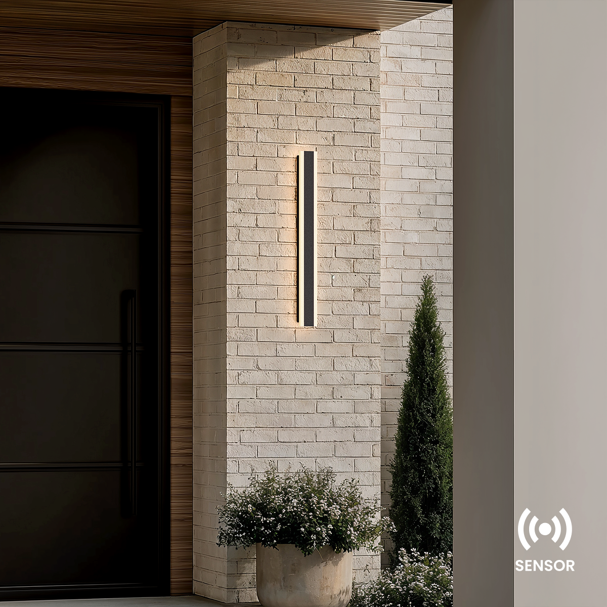 Dusk-to-Dawn Sensor LED Outdoor Wall Light