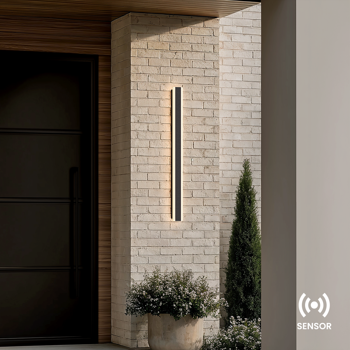 Dusk-to-Dawn Sensor LED Outdoor Wall Light