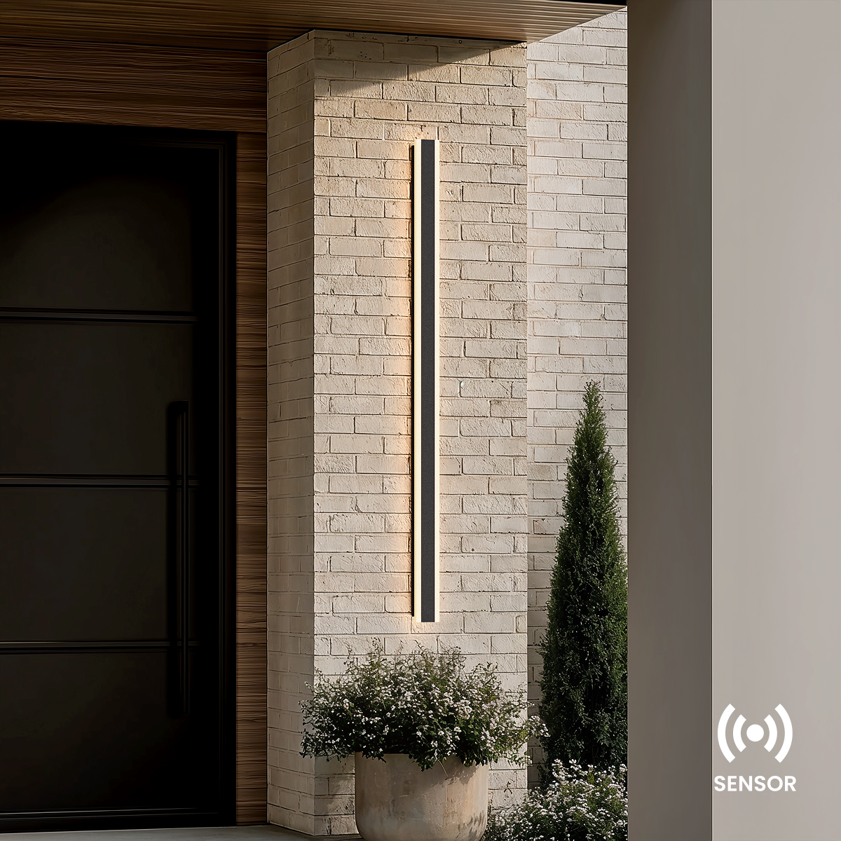 Dusk-to-Dawn Sensor LED Outdoor Wall Light