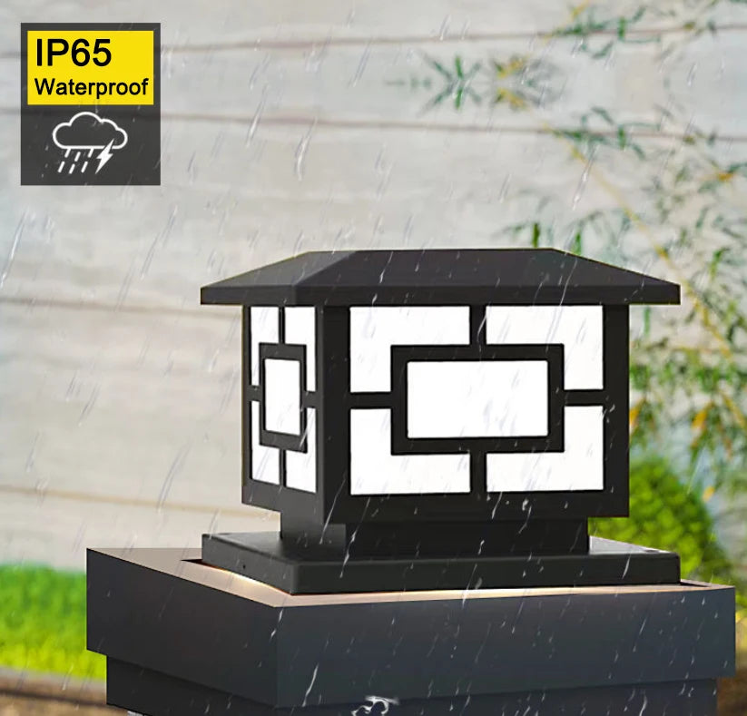 Solar LED Post Cap Light for Fence & Gate Pillars