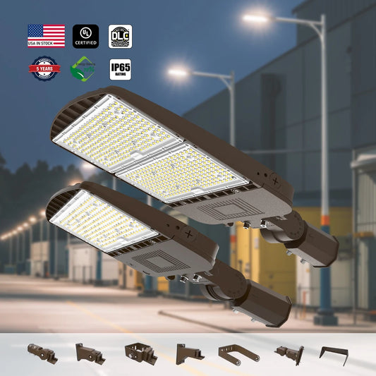100W–500W LED Shoebox Area Light for Parking Lots