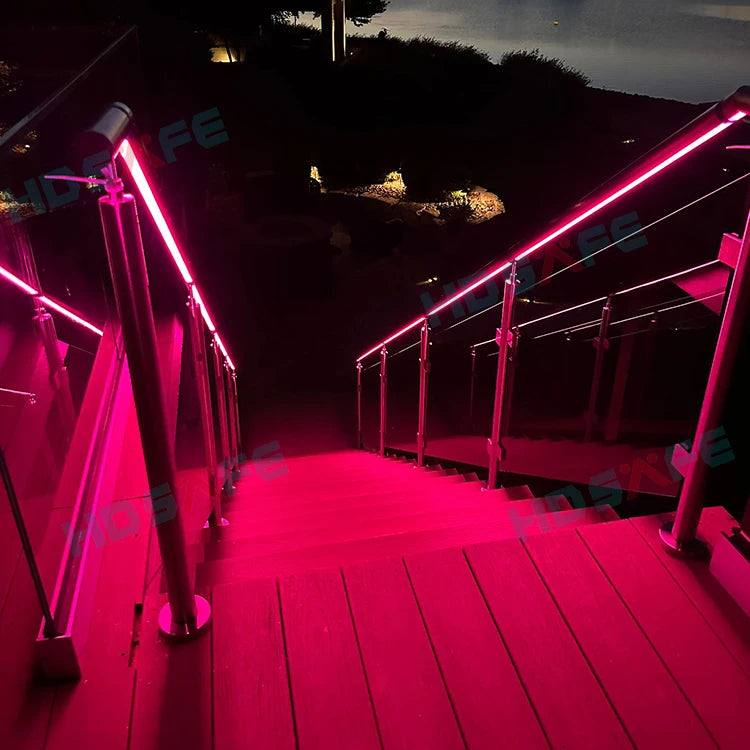 LED Glass Balustrade Handrail for Balconies & Staircases