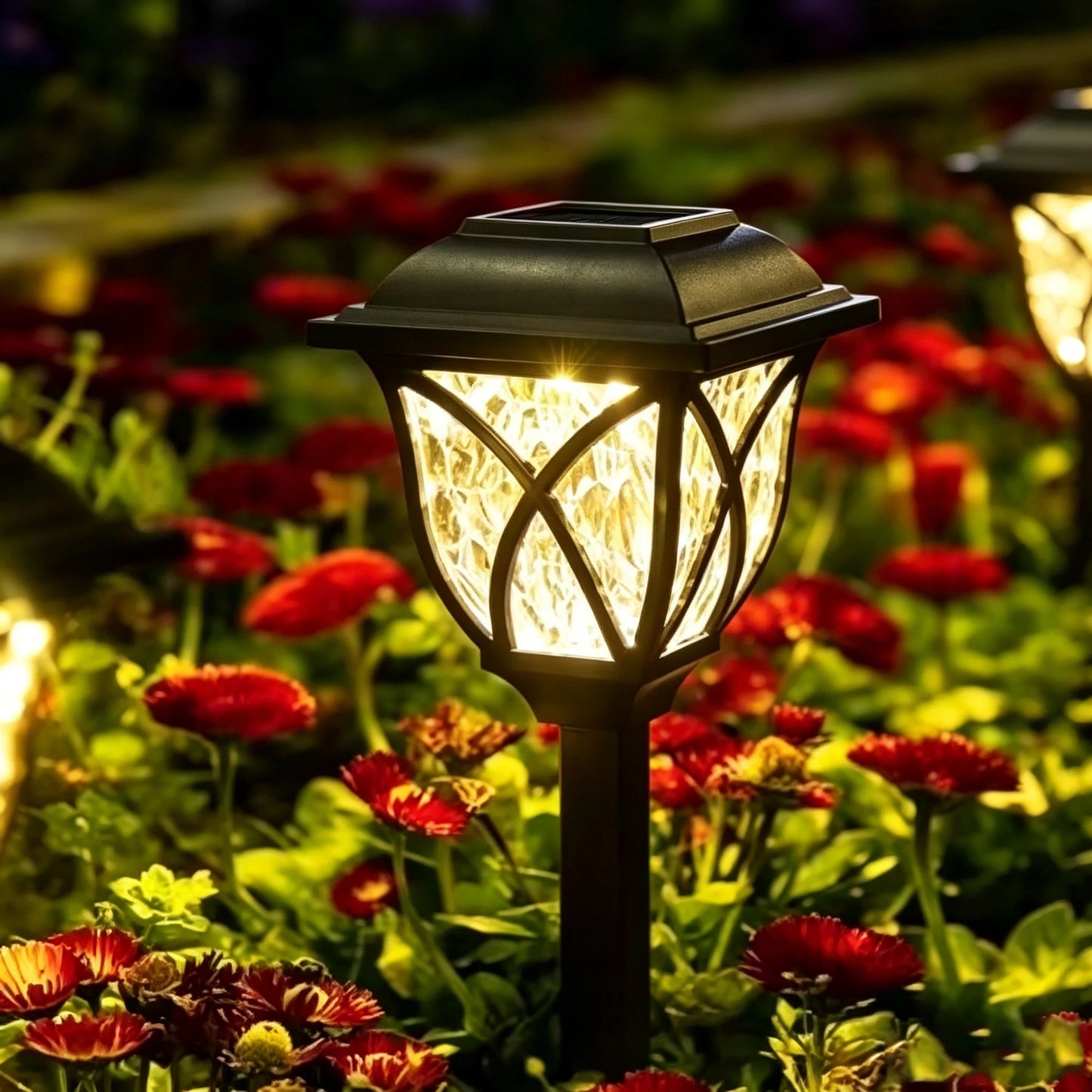 Solar LED Pathway Lights, Auto On/Off Ground Stake for Garden