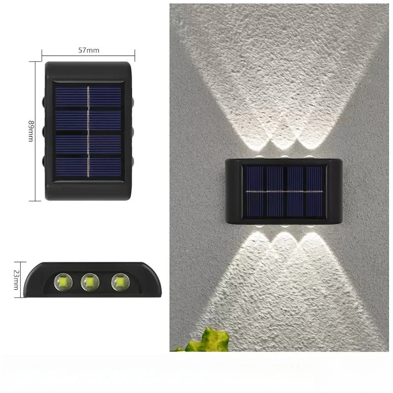 Solar Dusk-to-Dawn LED Wall Washer Light for Garden & Patio