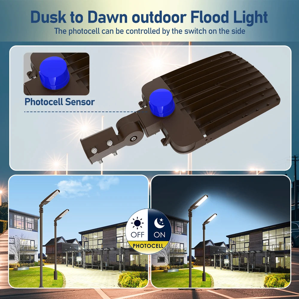 100W–500W LED Shoebox Area Light for Parking Lots
