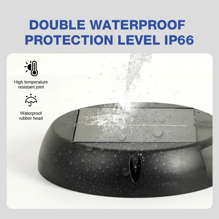 Solar LED Walkway Lights, IP66 Waterproof for Trails & Courtyards