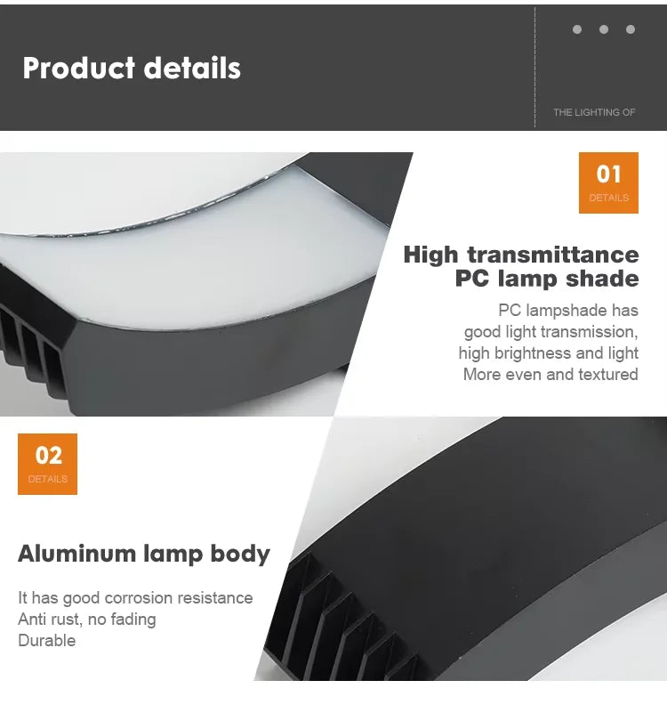 12W European-Style LED Garden Lawn Light, IP65 Waterproof