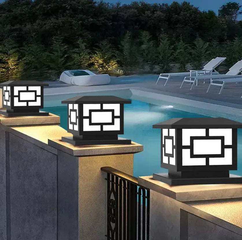 Solar LED Post Cap Light for Fence & Gate Pillars