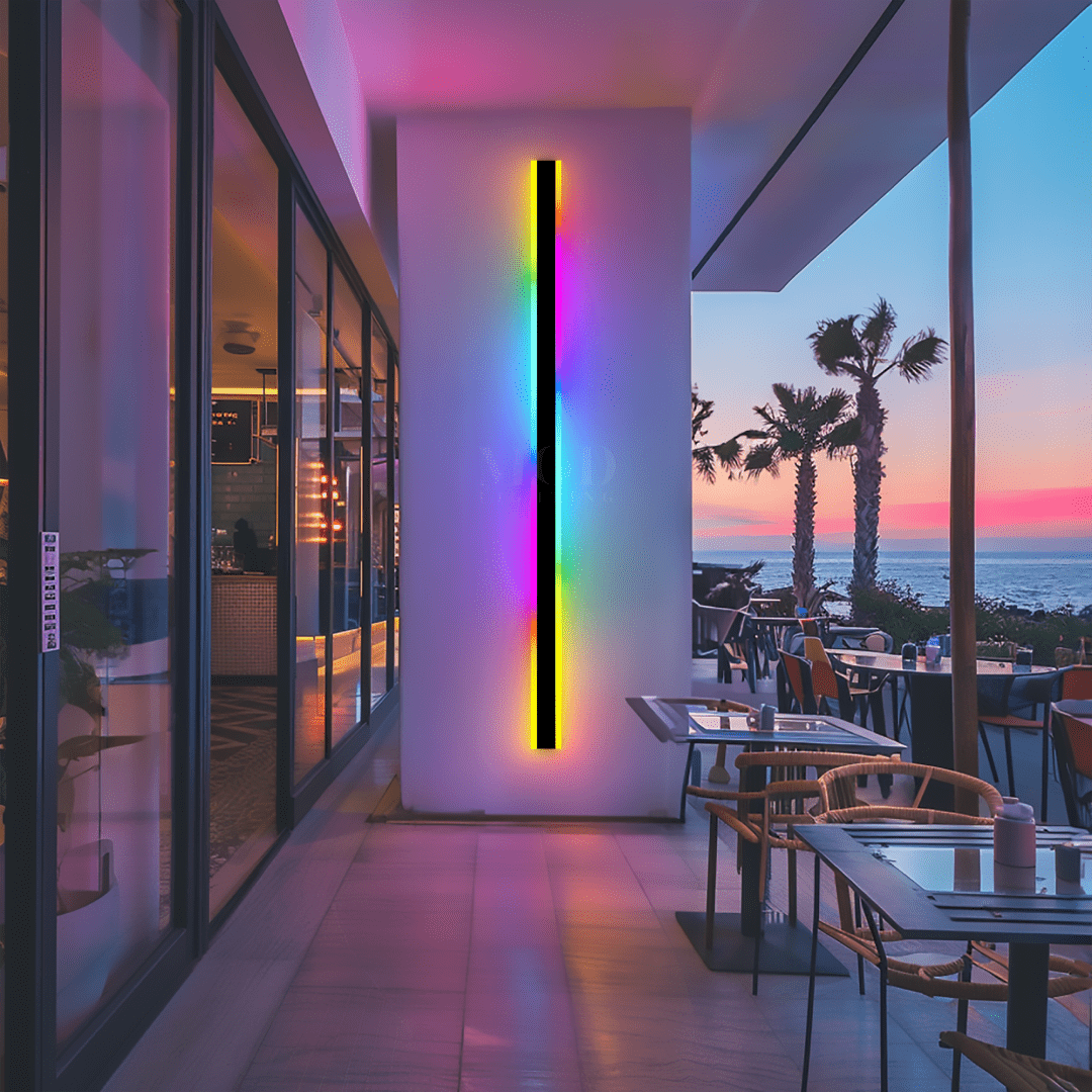 RGB Remote-Controlled LED Wall Light, 358 Color Effects