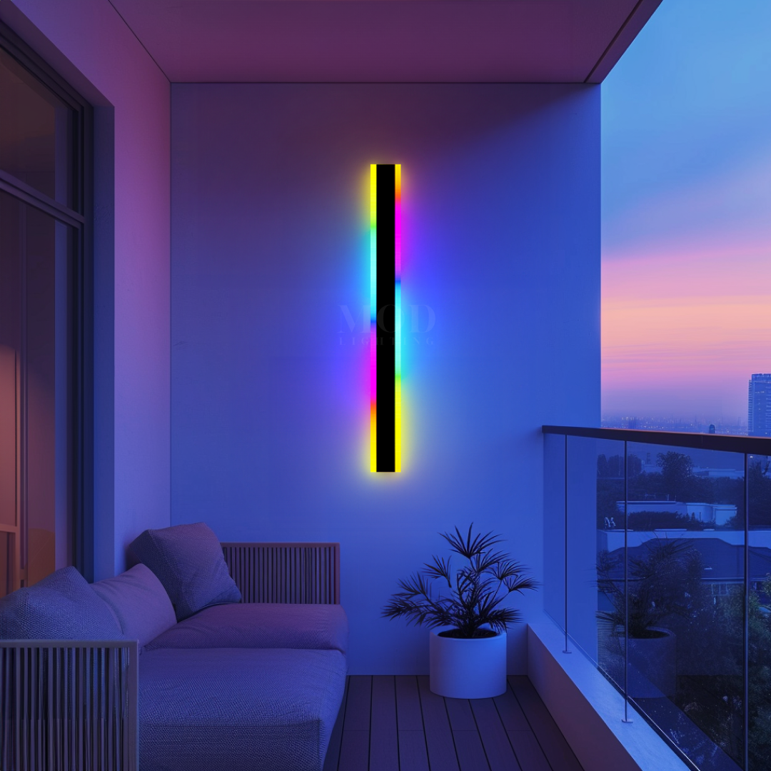 RGB Remote-Controlled LED Wall Light, 358 Color Effects