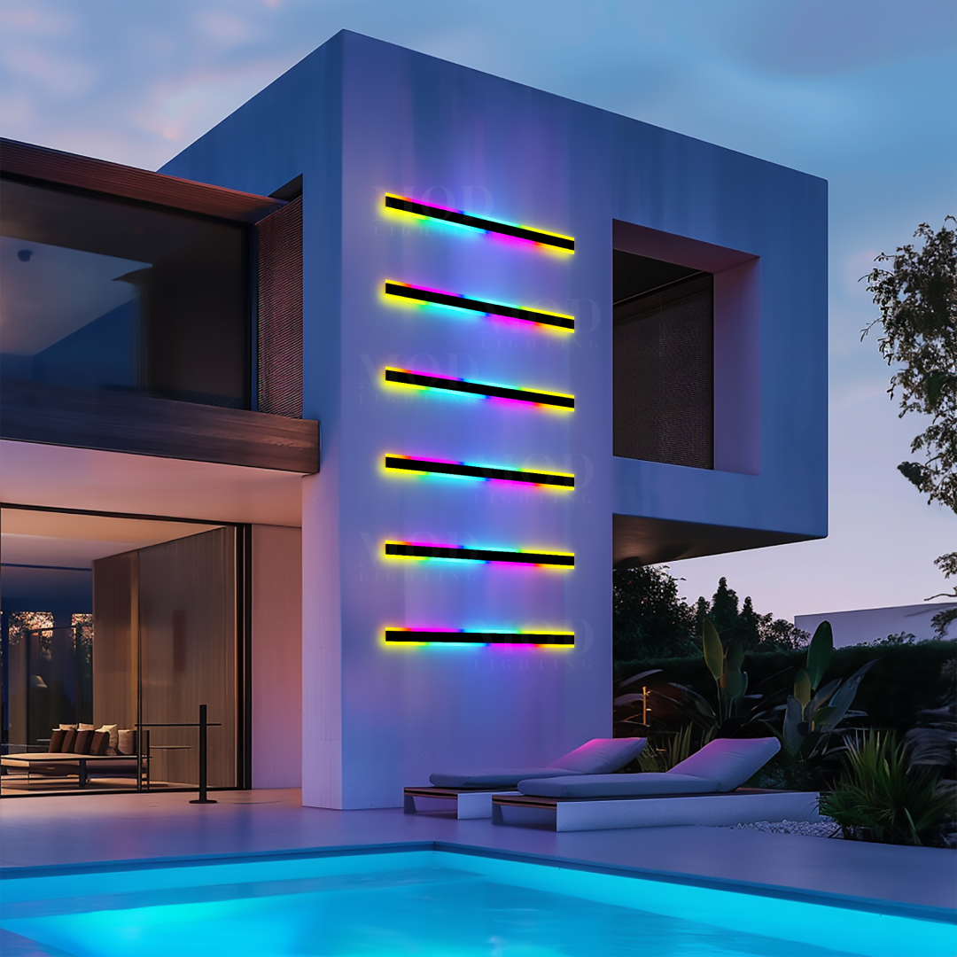 RGB Remote-Controlled LED Wall Light, 358 Color Effects