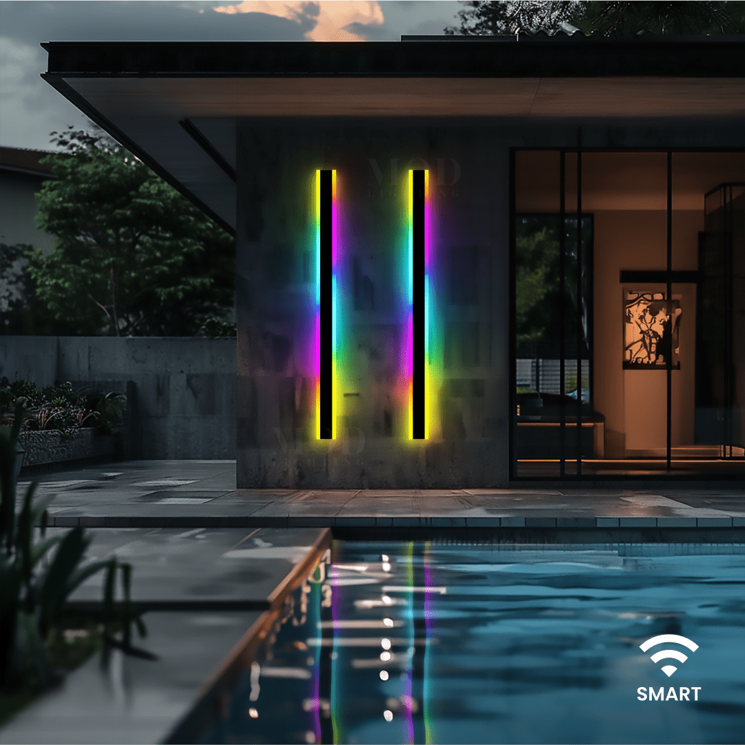 RGB Smart App-Controlled LED Wall Light, 10 Color Effects