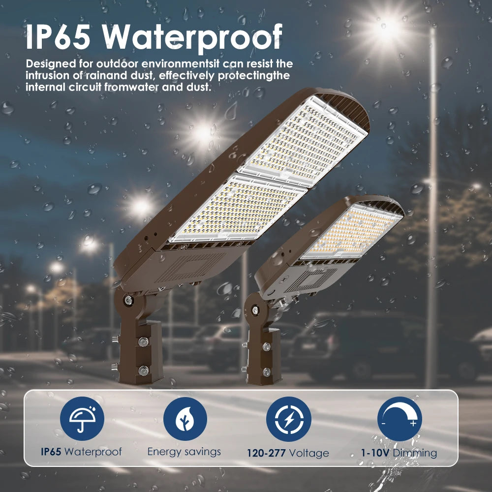 100W–500W LED Shoebox Area Light for Parking Lots