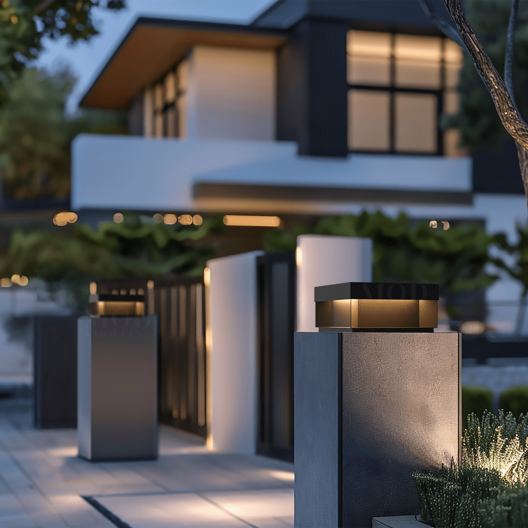 Solar Outdoor Wall Light, Rectangular LED Sconce (4 Sizes)