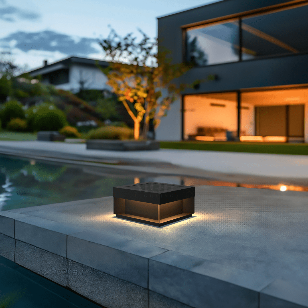 Solar Outdoor Wall Light, Rectangular LED Sconce (4 Sizes)