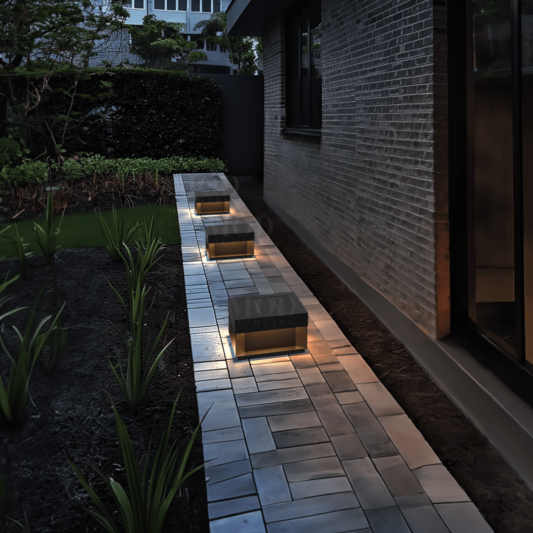 Solar Outdoor Wall Light, Rectangular LED Sconce (4 Sizes)